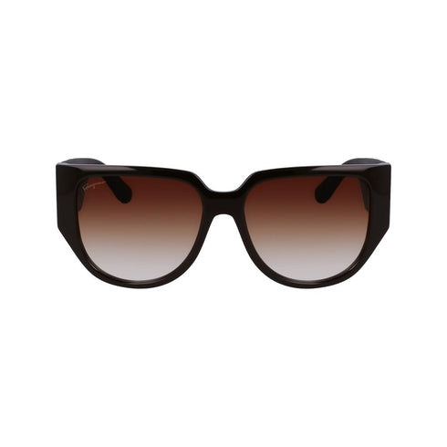 Ferragamo Brown Bio Injected Sunglasses